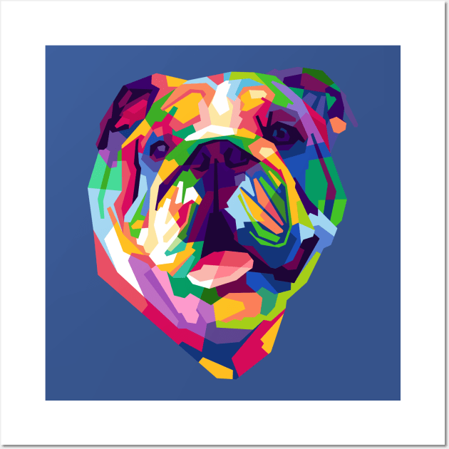 BULLDOG WPAP Wall Art by erikhermawann22